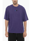 Off-White Cotton Crew-neck t-shirt With Embroidery Logo