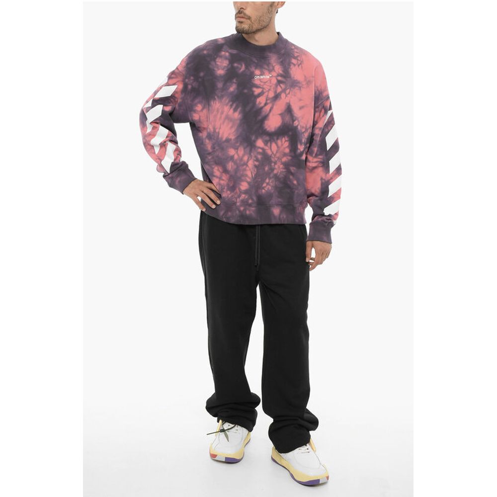 Off-White Tie-Dye Effect DIAG ARROW Crew-neck Sweatshirt