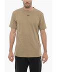 Off-White Slim Fit Crew-neck T-Shirt with Embroidered Logo