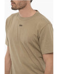 Off-White Slim Fit Crew-neck T-Shirt with Embroidered Logo