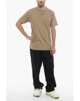 Off-White Slim Fit Crew-neck T-Shirt with Embroidered Logo