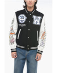 Off-White CHICAGO BULLS Varsity Bomber with Patchwork