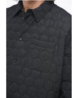 Off-White Quilted Overshirt with ARROW Patch