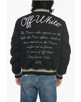 Off-White MOON Varsity Bomber with Patchwork