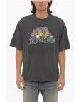 Off-White SEASONAL Crew-neck T-Shirt with Graffiti Print