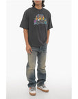Off-White SEASONAL Crew-neck T-Shirt with Graffiti Print