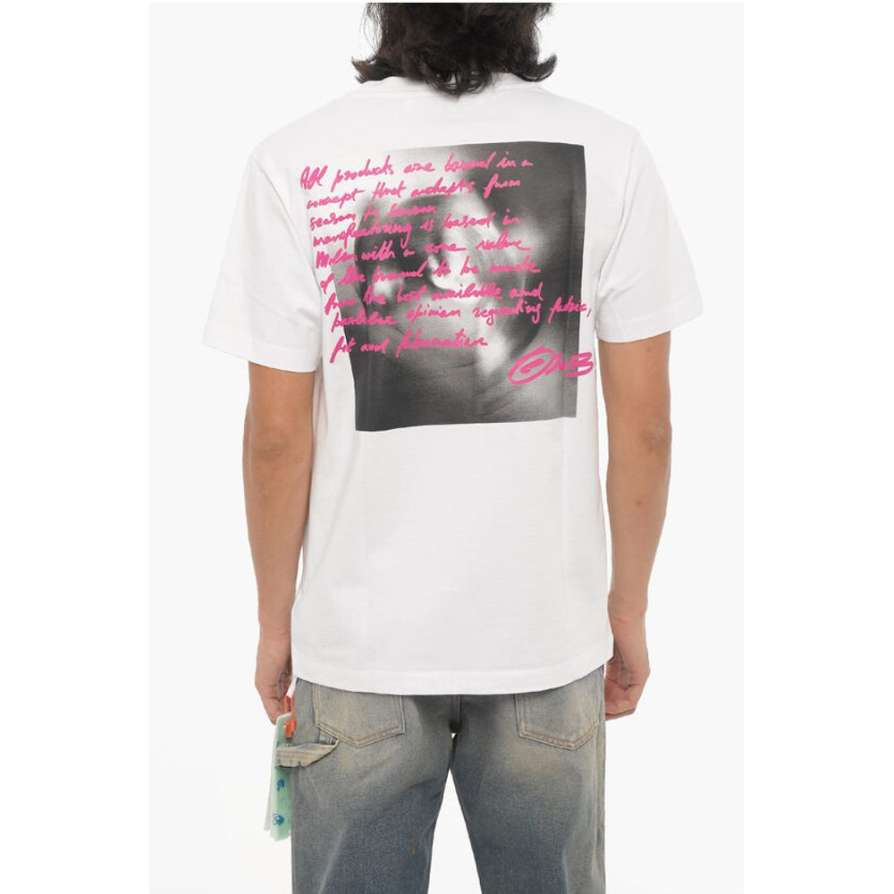 Off-White Cotton TORNATO Crew-neck T-shirt with Print