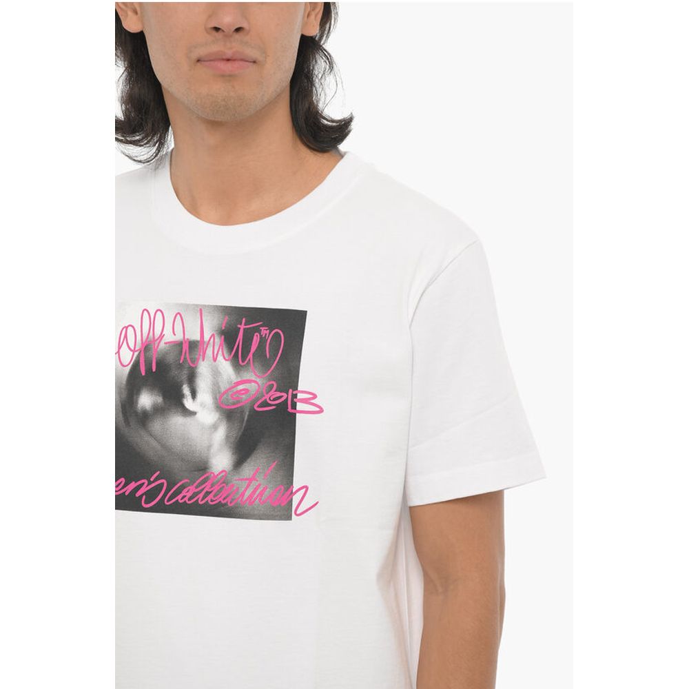 Off-White Cotton TORNATO Crew-neck T-shirt with Print