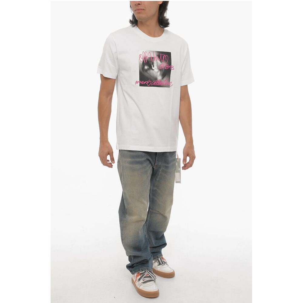 Off-White Cotton TORNATO Crew-neck T-shirt with Print