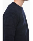 Altea Crew Neck Jacquard Virgin Wool Sweater