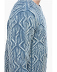 Altea Crew Neck TRECCIA Aran Virgin Wool Sweater