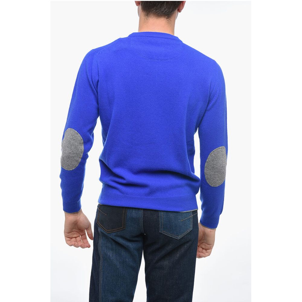 Altea Crew Neck ICON Virgin Wool Sweater with Contrasting Patches