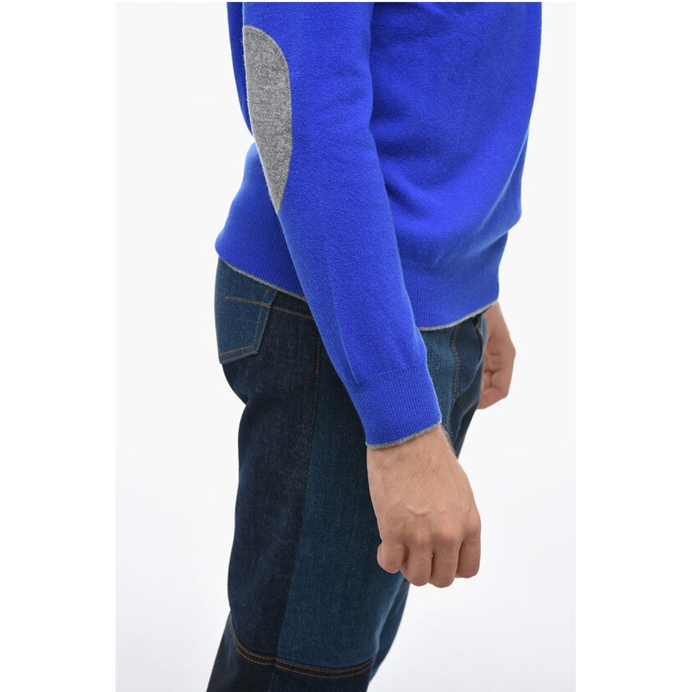 Altea Crew Neck ICON Virgin Wool Sweater with Contrasting Patches