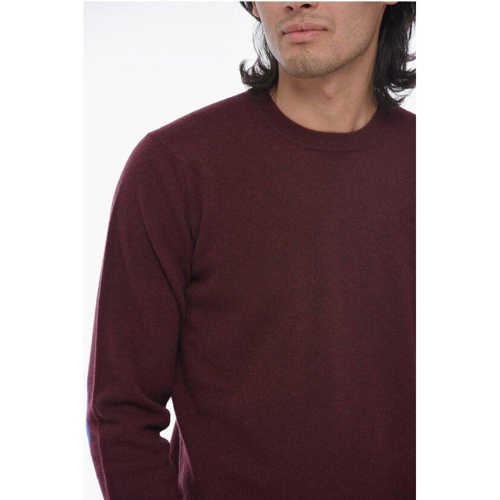 Altea Crew Neck LUNETTA Virgin Wool Sweater with Contrasting Patch