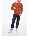 Altea Crew Neck TRECCIA Aran Virgin Wool Sweater