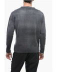 Altea Crew Neck Cashmere Blend Sweater with Degradè Bottom