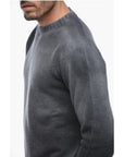 Altea Crew Neck Cashmere Blend Sweater with Degradè Bottom
