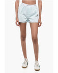Sporty & Rich Striped Shorts with Logoed Elastic Band