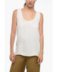 Parosh Silk Relaxed-fit Tank Top
