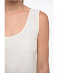 Parosh Silk Relaxed-fit Tank Top