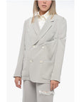 Undercover Double-breasted Cut-out Blazer with Lace Details