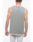 Hed Mayner Sleeveless Lightweight Cotton Crew-neck Sweater