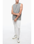 Hed Mayner Sleeveless Lightweight Cotton Crew-neck Sweater