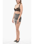 BAIA Leather Bra Top with Embossed Details