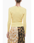 Aeron V-Neck Stretch Fabric Ribbed SHARA Sweater