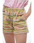 Cduffed Hem Multicolor Shorts