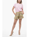 Cduffed Hem Multicolor Shorts