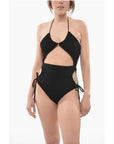 Off-the-Shoulder Bodysuit with Rear Cut-Out Detail