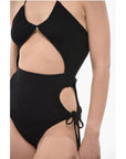 Off-the-Shoulder Bodysuit with Rear Cut-Out Detail