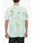 Westfall Dirty Effect Crew-neck T-Shirt with Front Print