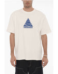 Ader Error Solid Color Crew-neck T-Shirt with Contrasting Logo