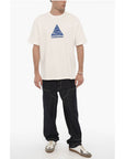 Ader Error Solid Color Crew-neck T-Shirt with Contrasting Logo