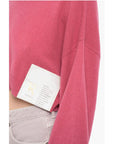 Cropped Turtleneck Cashmere Blend Sweater