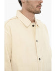 Airei Solid Color Lightweight Cotton Overshirt