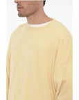 Vintage Effect Cashmere Blend Crew-neck Sweater
