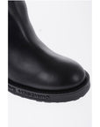Moschino LOVE Studded High-Boots with Leather Details 8cm