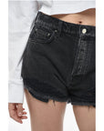 Amiri Distressed Effect Denim THRASHER Shorts