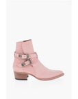 Amiri Croco Embossed Suede JODHPUR Western Booties 5cm