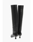 3Juin Over-the-Knee Leather Boots with Point Toe