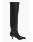 3Juin Over-the-Knee Leather Boots with Point Toe