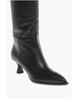 3Juin Over-the-Knee Leather Boots with Point Toe