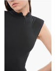 Entire Studios Stretch Cotton BLADE Bodysuit with Padded Shoulders