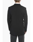 MSFTSrep Wool Blend Flap Pockets Double Breast Jacket