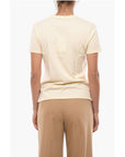 Holzweiler Solid Color SUZANA Crew-neck T-Shirt with Printed Logo