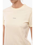 Holzweiler Solid Color SUZANA Crew-neck T-Shirt with Printed Logo