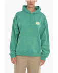 Holzweiler Back Printed Brushed Cotton RIVERS LOGOS Hoodie